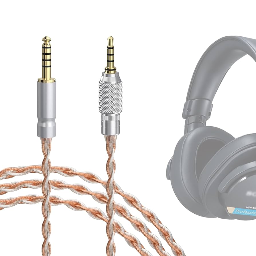 SONY MDR-M1ST ミニジャック変換 4.4mmバランスケーブル　おまけ ヘッドフォンリケーブルBriseHP for MDR-M1ST – Brise Audio